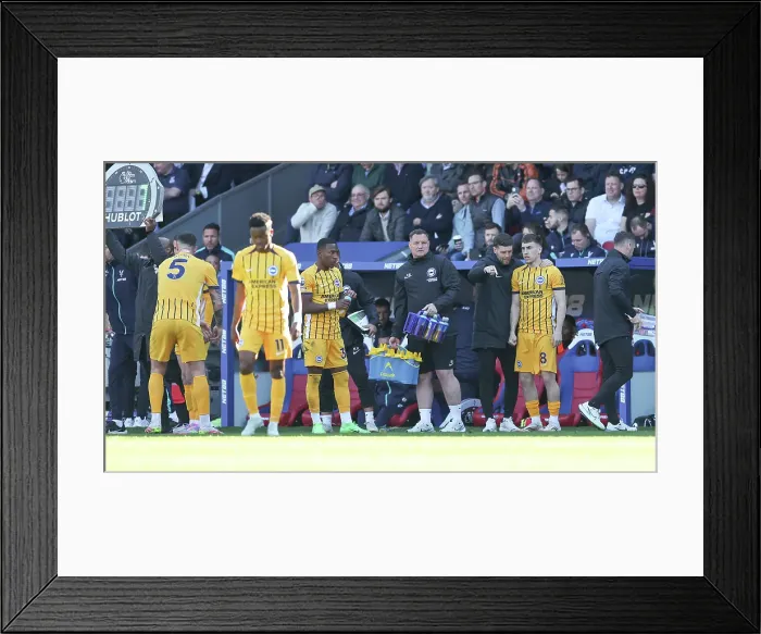 Framed Print : Crystal Palace v Brighton and Hove Albion Premier League 05APR25 Framed Print : Crystal Palace v Brighton and Hove Albion Premier League 05APR25