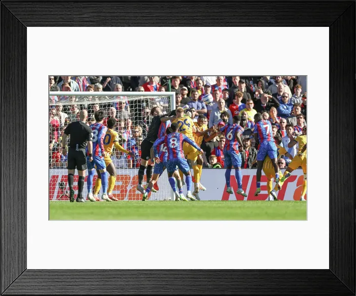Framed Print : Crystal Palace v Brighton and Hove Albion Premier League 05APR25 Framed Print : Crystal Palace v Brighton and Hove Albion Premier League 05APR25