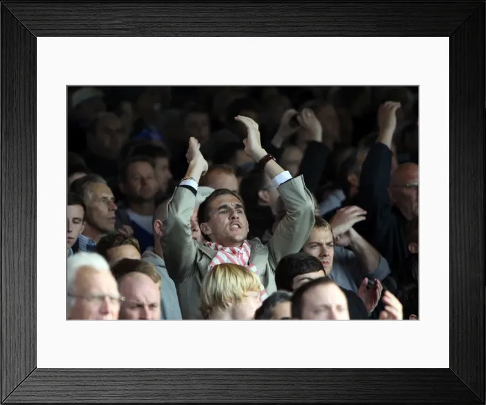 Framed Print : The Roaring Crowd: Brighton & Hove Albion vs. Peterborough United (Withdean Era, October 30, 2010) Framed Print : The Roaring Crowd: Brighton & Hove Albion vs. Peterborough United (Withdean Era, October 30, 2010)