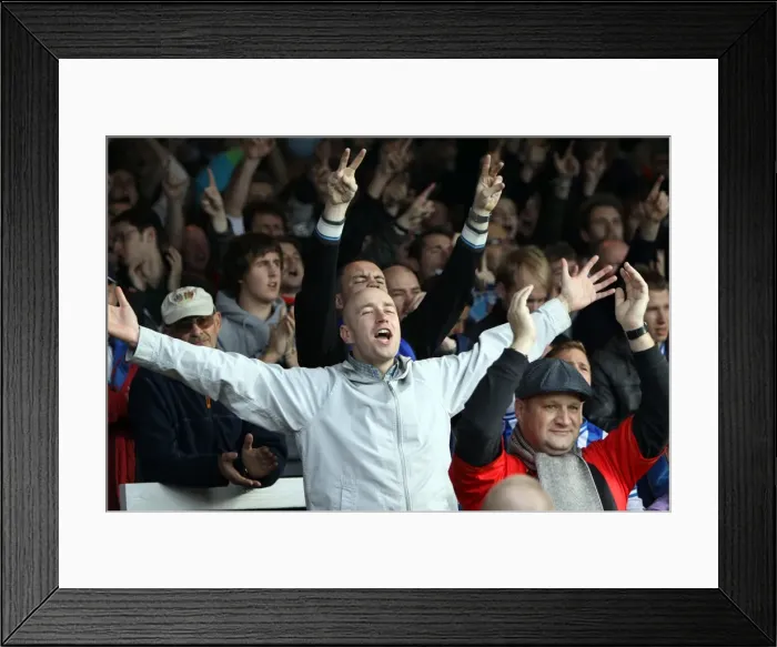 Framed Print : Withdean Era: Brighton & Hove Albion vs. Peterborough United (2010) - Crowd Fervor and Passion Framed Print : Withdean Era: Brighton & Hove Albion vs. Peterborough United (2010) - Crowd Fervor and Passion