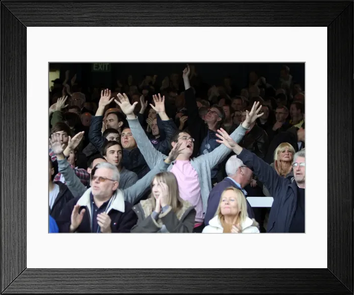 Framed Print : The Roaring Crowd: Brighton & Hove Albion vs. Peterborough United (October 30, 2010) - Withdean Stadium Framed Print : The Roaring Crowd: Brighton & Hove Albion vs. Peterborough United (October 30, 2010) - Withdean Stadium