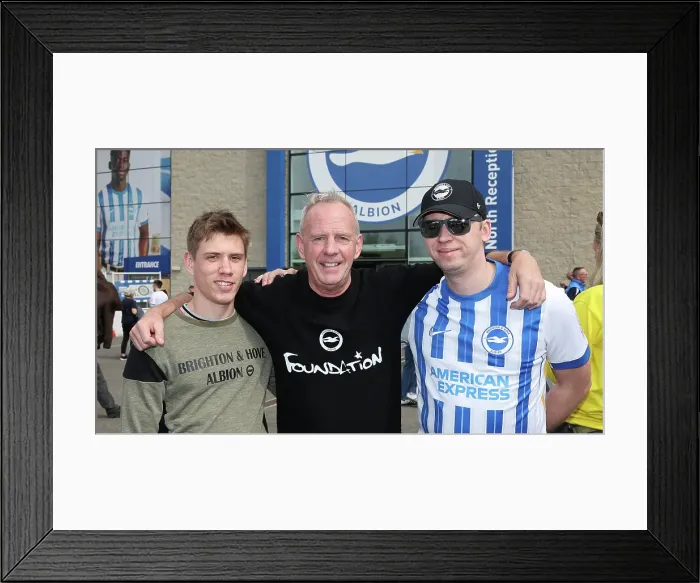 Framed Print : Brighton and Hove Albion v Leicester City Premier League 12APR25 Framed Print : Brighton and Hove Albion v Leicester City Premier League 12APR25