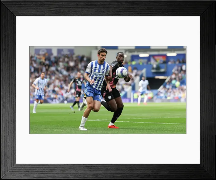 Framed Print : Brighton and Hove Albion v Leicester City Premier League 12APR25 Framed Print : Brighton and Hove Albion v Leicester City Premier League 12APR25