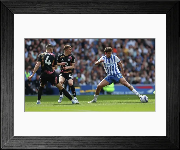 Framed Print : Brighton and Hove Albion v Leicester City Premier League 12APR25 Framed Print : Brighton and Hove Albion v Leicester City Premier League 12APR25