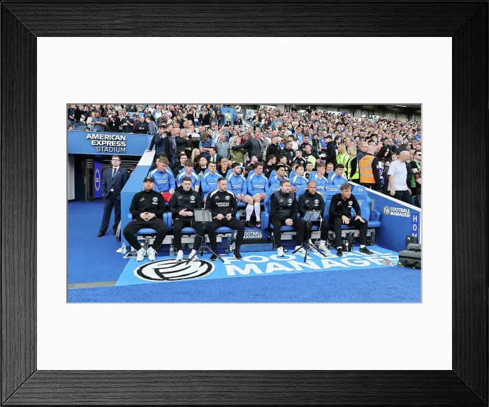 Framed Print : Brighton and Hove Albion v Leicester City Premier League 12APR25 Framed Print : Brighton and Hove Albion v Leicester City Premier League 12APR25
