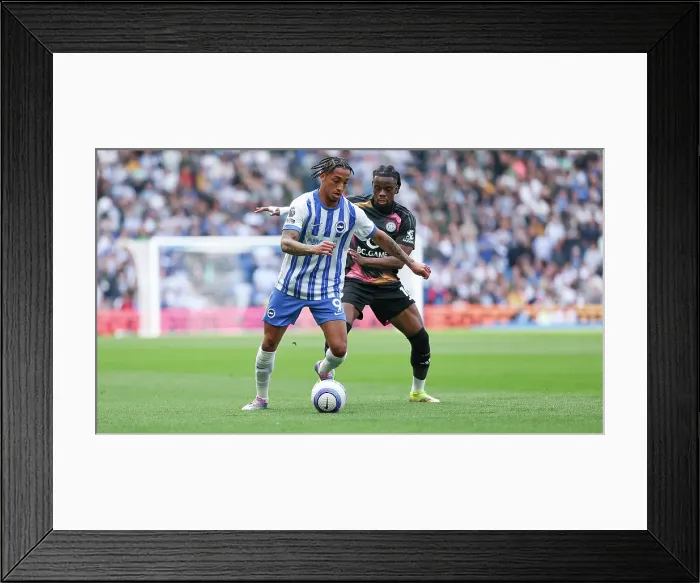 Framed Print : Brighton and Hove Albion v Leicester City Premier League 12APR25 Framed Print : Brighton and Hove Albion v Leicester City Premier League 12APR25