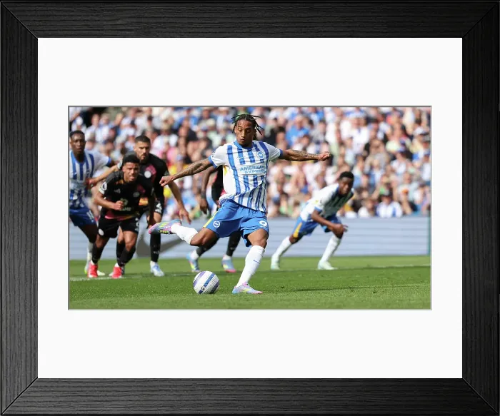 Framed Print : Brighton and Hove Albion v Leicester City Premier League 12APR25 Framed Print : Brighton and Hove Albion v Leicester City Premier League 12APR25