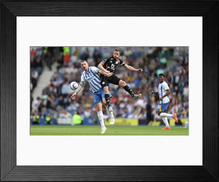 Framed Print : Brighton and Hove Albion v Leicester City Premier League 12APR25 Framed Print : Brighton and Hove Albion v Leicester City Premier League 12APR25
