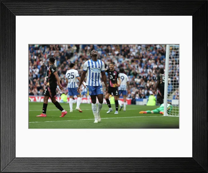 Framed Print : Brighton and Hove Albion v Leicester City Premier League 12APR25 Framed Print : Brighton and Hove Albion v Leicester City Premier League 12APR25