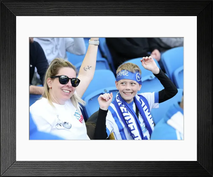 Framed Print : Brighton and Hove Albion v Leicester City Premier League 12APR25 Framed Print : Brighton and Hove Albion v Leicester City Premier League 12APR25