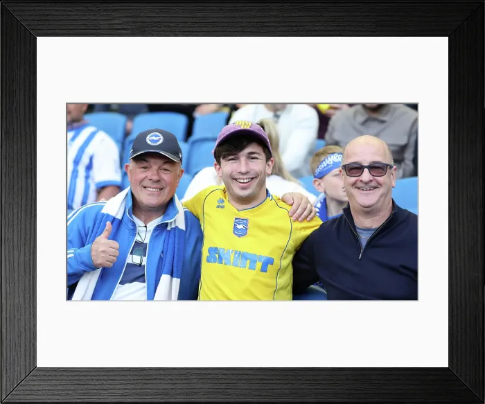 Framed Print : Brighton and Hove Albion v Leicester City Premier League 12APR25 Framed Print : Brighton and Hove Albion v Leicester City Premier League 12APR25