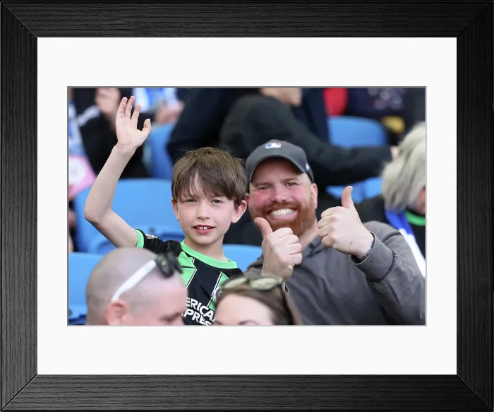Framed Print : Brighton and Hove Albion v Leicester City Premier League 12APR25 Framed Print : Brighton and Hove Albion v Leicester City Premier League 12APR25