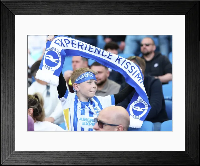 Framed Print : Brighton and Hove Albion v Leicester City Premier League 12APR25 Framed Print : Brighton and Hove Albion v Leicester City Premier League 12APR25