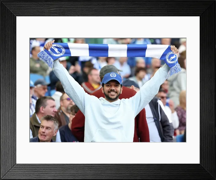 Framed Print : Brighton and Hove Albion v Leicester City Premier League 12APR25 Framed Print : Brighton and Hove Albion v Leicester City Premier League 12APR25