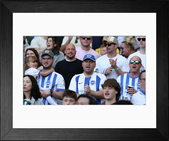 Framed Print : Brighton and Hove Albion v Leicester City Premier League 12APR25 Framed Print : Brighton and Hove Albion v Leicester City Premier League 12APR25