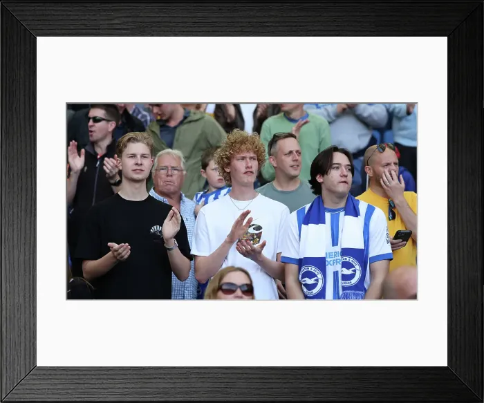 Framed Print : Brighton and Hove Albion v Leicester City Premier League 12APR25 Framed Print : Brighton and Hove Albion v Leicester City Premier League 12APR25