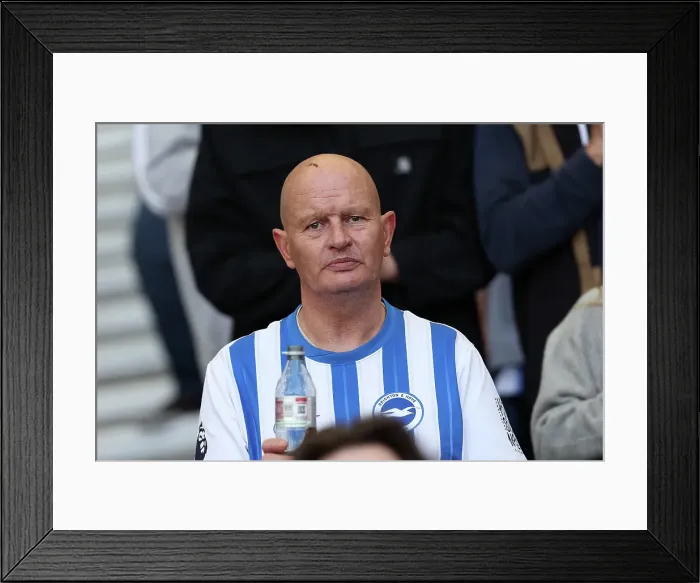 Framed Print : Brighton and Hove Albion v Leicester City Premier League 12APR25 Framed Print : Brighton and Hove Albion v Leicester City Premier League 12APR25