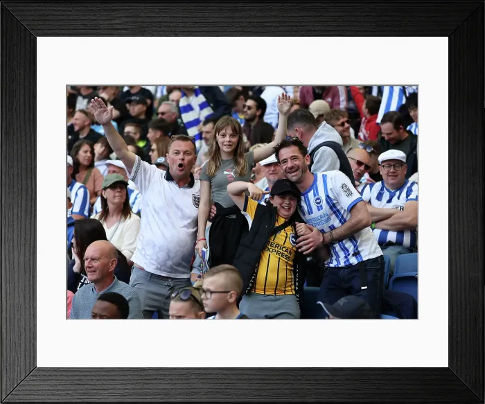 Framed Print : Brighton and Hove Albion v Leicester City Premier League 12APR25 Framed Print : Brighton and Hove Albion v Leicester City Premier League 12APR25