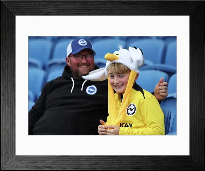 Framed Print : Brighton and Hove Albion v Leicester City Premier League 12APR25 Framed Print : Brighton and Hove Albion v Leicester City Premier League 12APR25