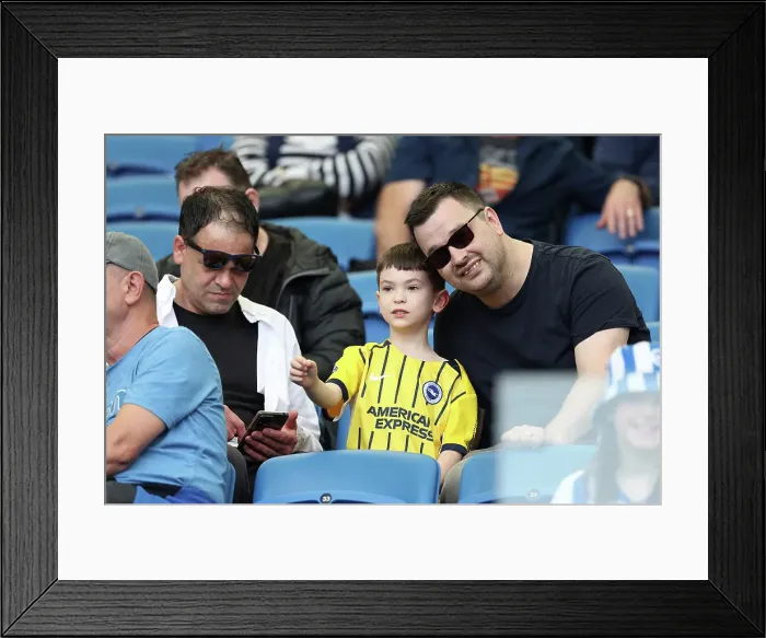 Framed Print : Brighton and Hove Albion v Leicester City Premier League 12APR25 Framed Print : Brighton and Hove Albion v Leicester City Premier League 12APR25