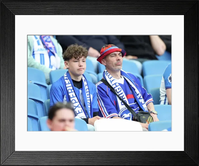 Framed Print : Brighton and Hove Albion v Leicester City Premier League 12APR25 Framed Print : Brighton and Hove Albion v Leicester City Premier League 12APR25