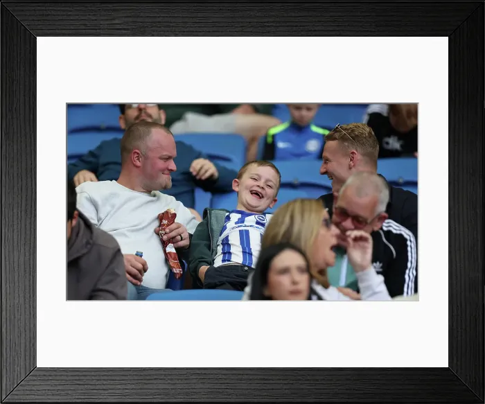 Framed Print : Brighton and Hove Albion v Leicester City Premier League 12APR25 Framed Print : Brighton and Hove Albion v Leicester City Premier League 12APR25
