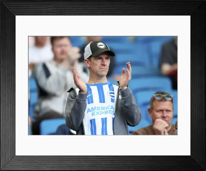 Framed Print : Brighton and Hove Albion v Leicester City Premier League 12APR25 Framed Print : Brighton and Hove Albion v Leicester City Premier League 12APR25