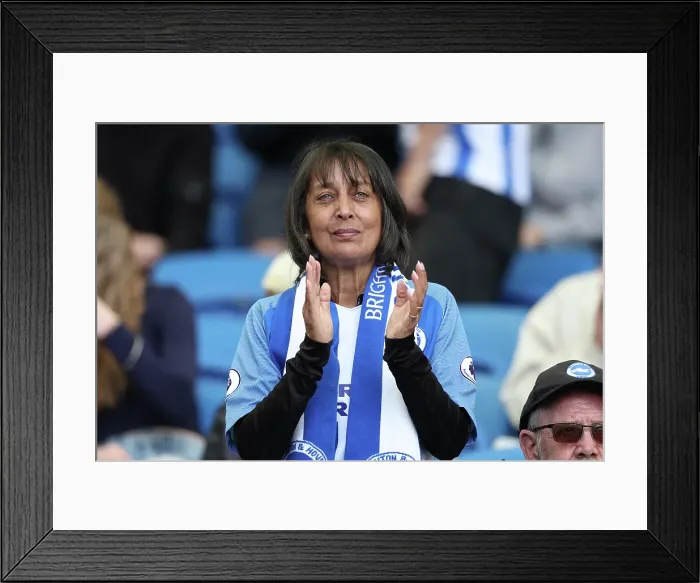 Framed Print : Brighton and Hove Albion v Leicester City Premier League 12APR25 Framed Print : Brighton and Hove Albion v Leicester City Premier League 12APR25