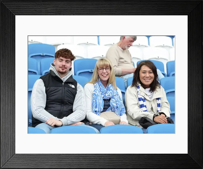 Framed Print : Brighton and Hove Albion v Leicester City Premier League 12APR25 Framed Print : Brighton and Hove Albion v Leicester City Premier League 12APR25
