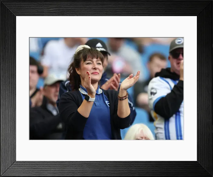 Framed Print : Brighton and Hove Albion v Leicester City Premier League 12APR25 Framed Print : Brighton and Hove Albion v Leicester City Premier League 12APR25
