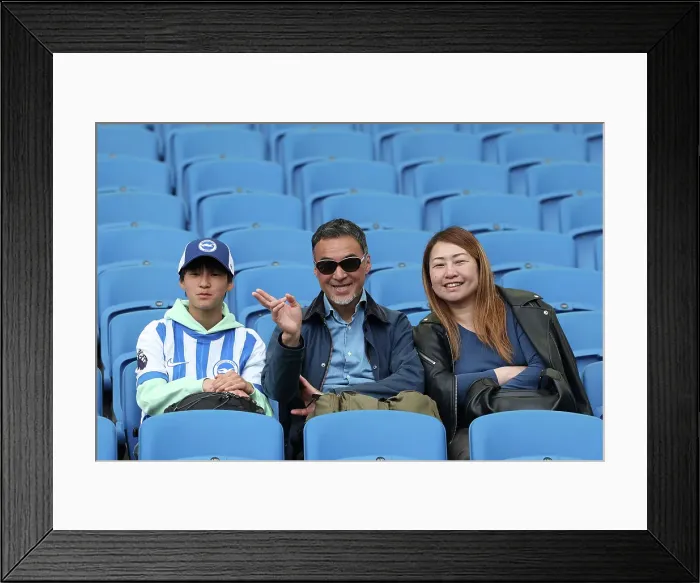 Framed Print : Brighton and Hove Albion v Leicester City Premier League 12APR25 Framed Print : Brighton and Hove Albion v Leicester City Premier League 12APR25