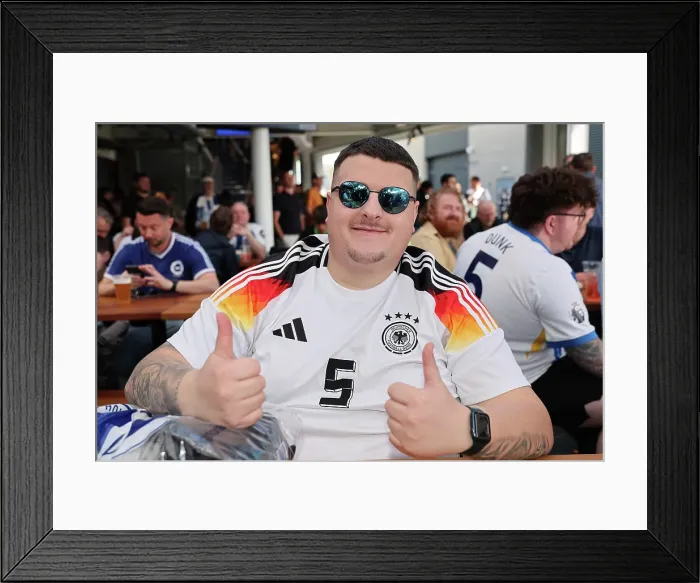 Framed Print : Brighton and Hove Albion v Leicester City Premier League 12APR25 Framed Print : Brighton and Hove Albion v Leicester City Premier League 12APR25