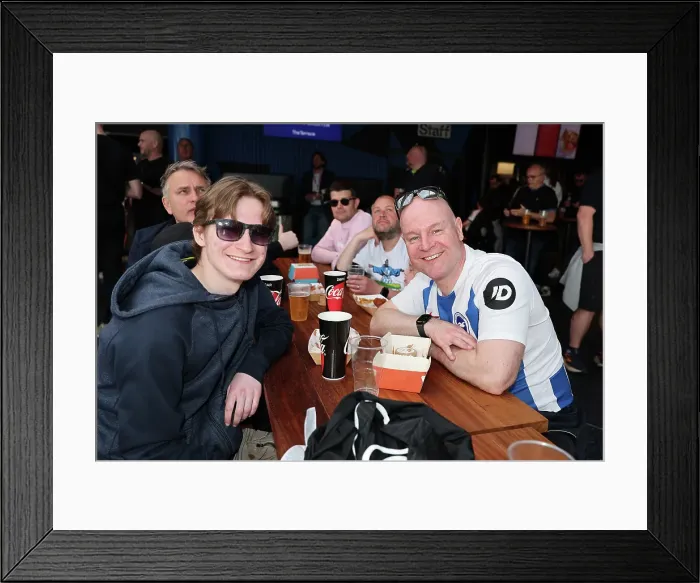 Framed Print : Brighton and Hove Albion v Leicester City Premier League 12APR25 Framed Print : Brighton and Hove Albion v Leicester City Premier League 12APR25