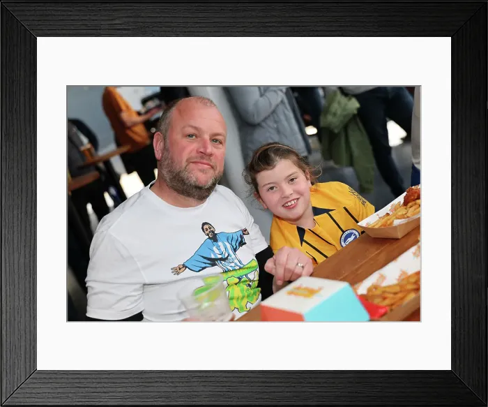Framed Print : Brighton and Hove Albion v Leicester City Premier League 12APR25 Framed Print : Brighton and Hove Albion v Leicester City Premier League 12APR25