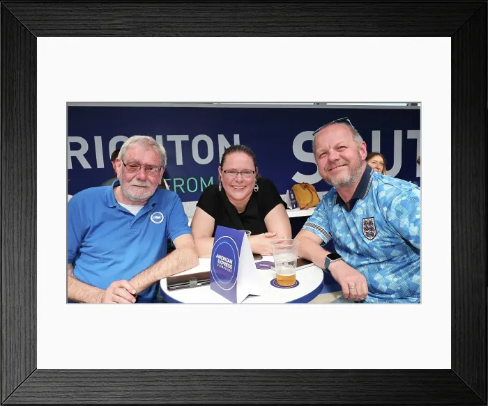 Framed Print : Brighton and Hove Albion v Leicester City Premier League 12APR25 Framed Print : Brighton and Hove Albion v Leicester City Premier League 12APR25