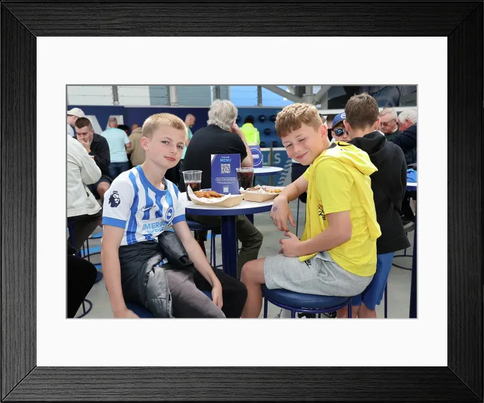 Framed Print : Brighton and Hove Albion v Leicester City Premier League 12APR25 Framed Print : Brighton and Hove Albion v Leicester City Premier League 12APR25