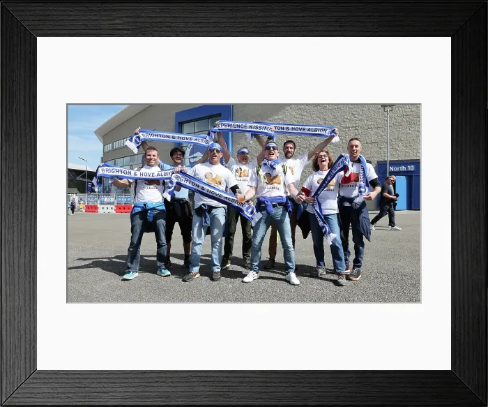 Framed Print : Brighton and Hove Albion v Leicester City Premier League 12APR25 Framed Print : Brighton and Hove Albion v Leicester City Premier League 12APR25