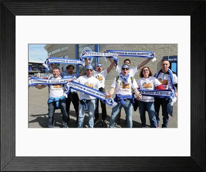 Framed Print : Brighton and Hove Albion v Leicester City Premier League 12APR25