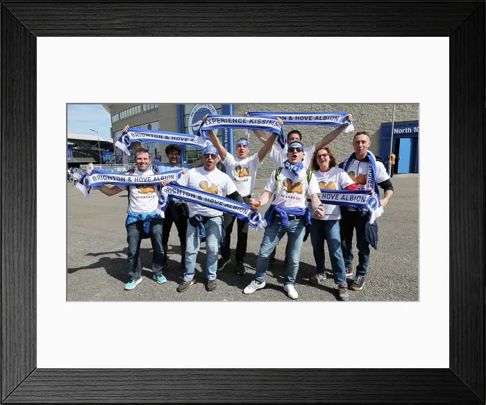 Framed Print : Brighton and Hove Albion v Leicester City Premier League 12APR25 Framed Print : Brighton and Hove Albion v Leicester City Premier League 12APR25