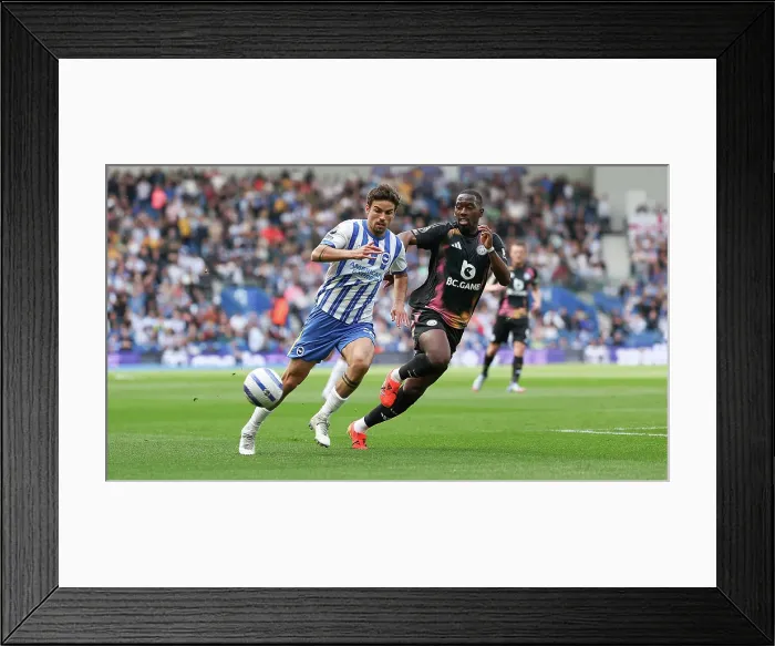 Framed Print : Brighton and Hove Albion v Leicester City Premier League 12APR25