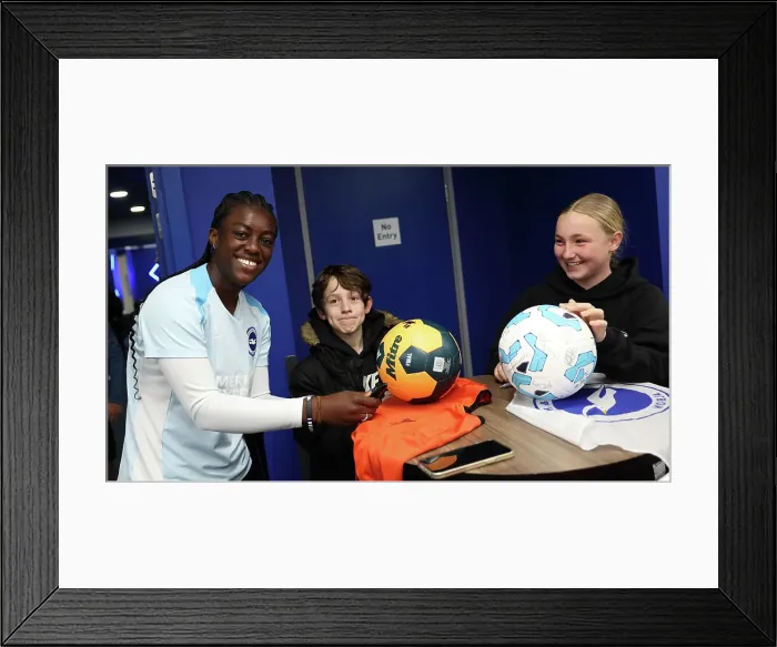 Framed Print : Open training session American Express Stadium 15APR25 Framed Print : Open training session American Express Stadium 15APR25