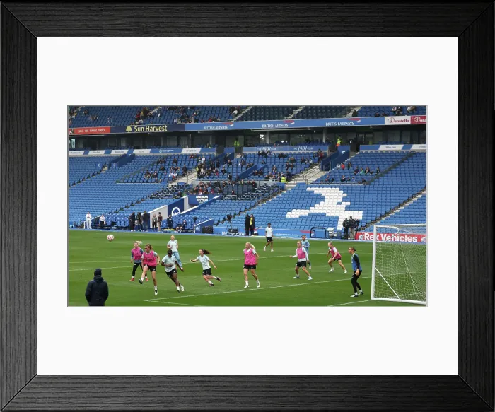 Framed Print : Open training session American Express Stadium 15APR25 Framed Print : Open training session American Express Stadium 15APR25