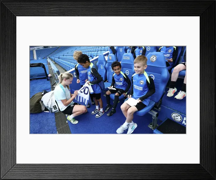 Framed Print : Open training session American Express Stadium 15APR25 Framed Print : Open training session American Express Stadium 15APR25