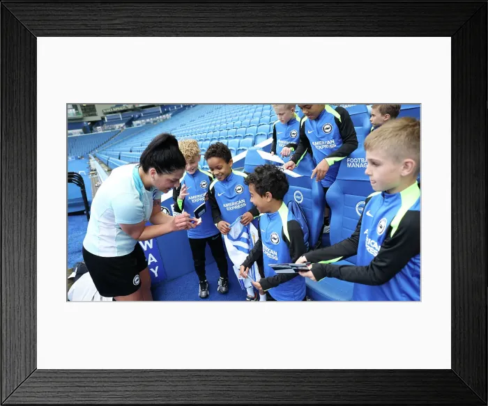 Framed Print : Open training session American Express Stadium 15APR25 Framed Print : Open training session American Express Stadium 15APR25