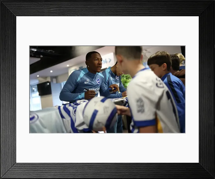 Framed Print : Open training session American Express Stadium 15APR25 Framed Print : Open training session American Express Stadium 15APR25