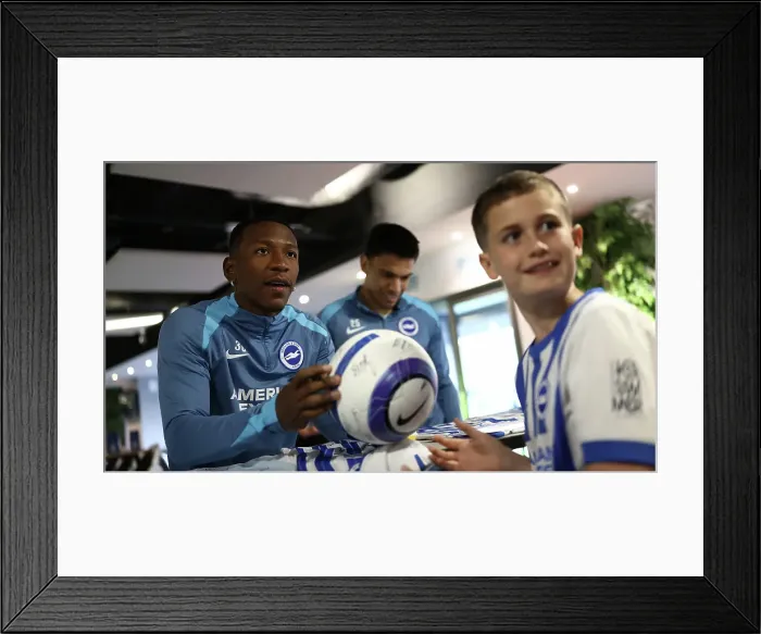 Framed Print : Open training session American Express Stadium 15APR25 Framed Print : Open training session American Express Stadium 15APR25