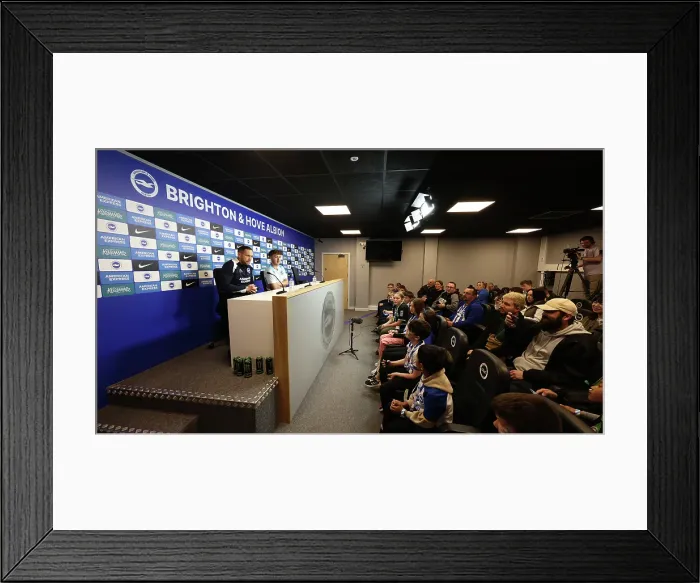 Framed Print : Open training session American Express Stadium 15APR25 Framed Print : Open training session American Express Stadium 15APR25