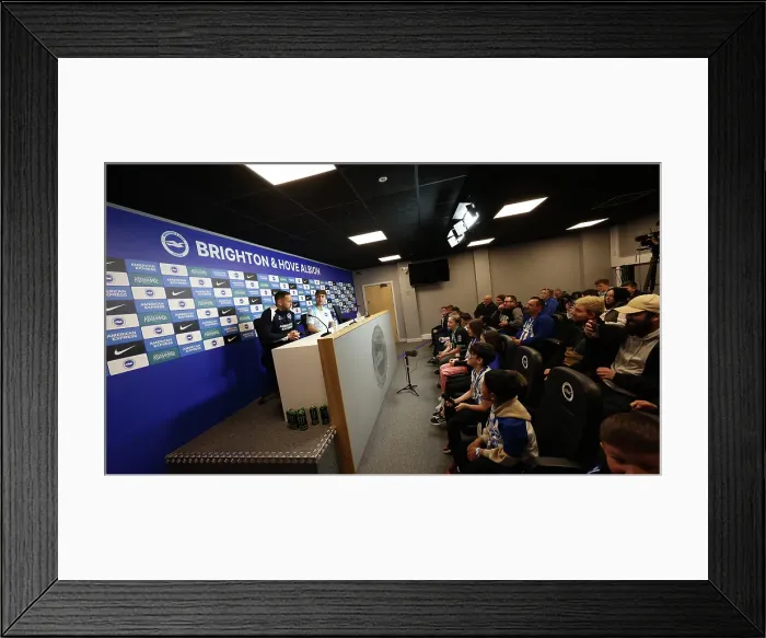 Framed Print : Open training session American Express Stadium 15APR25 Framed Print : Open training session American Express Stadium 15APR25