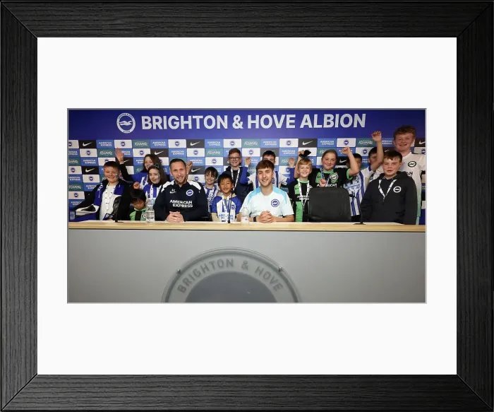 Framed Print : Open training session American Express Stadium 15APR25 Framed Print : Open training session American Express Stadium 15APR25