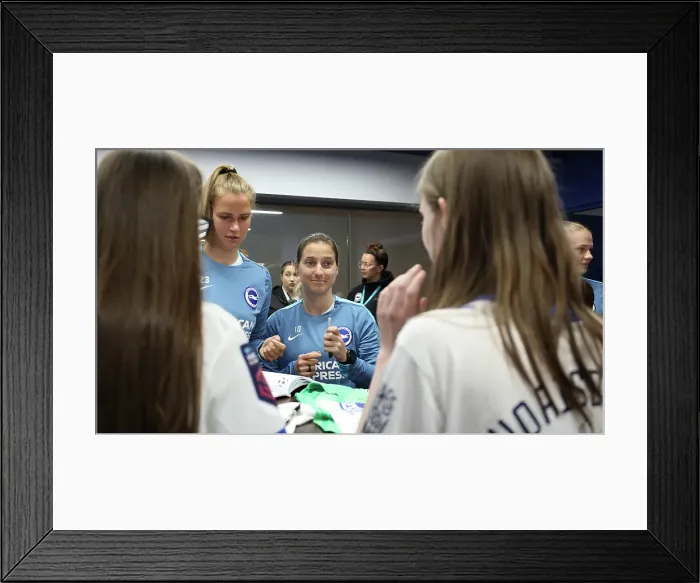 Framed Print : Open training session American Express Stadium 15APR25 Framed Print : Open training session American Express Stadium 15APR25